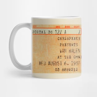 Aug 6 1980 The Omni Atlanta, GA Ticket Stub Mug